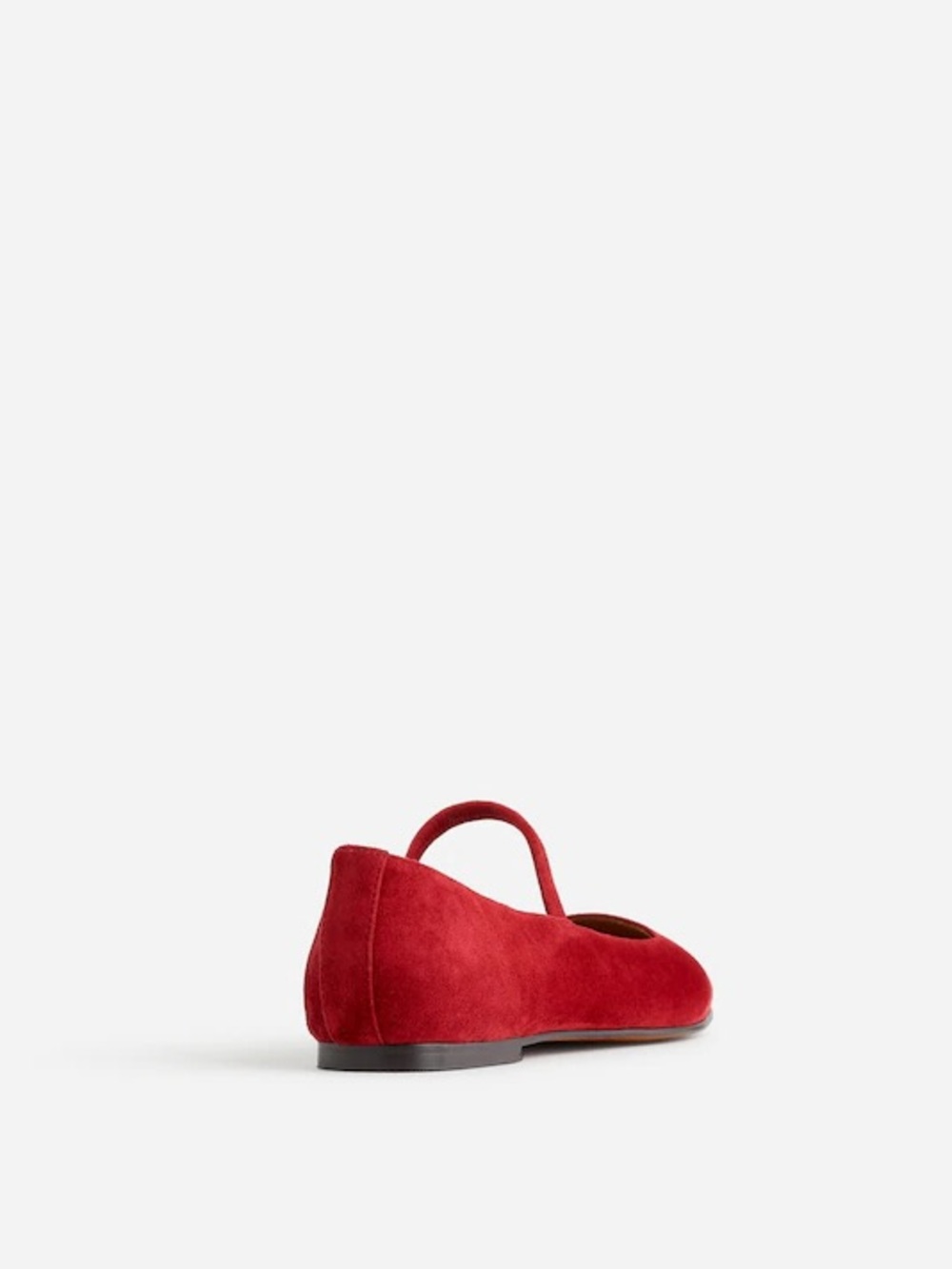 Madewell The Greta Ballet Flat in Ruby Port Red Size 10 - Picture 3 of 11